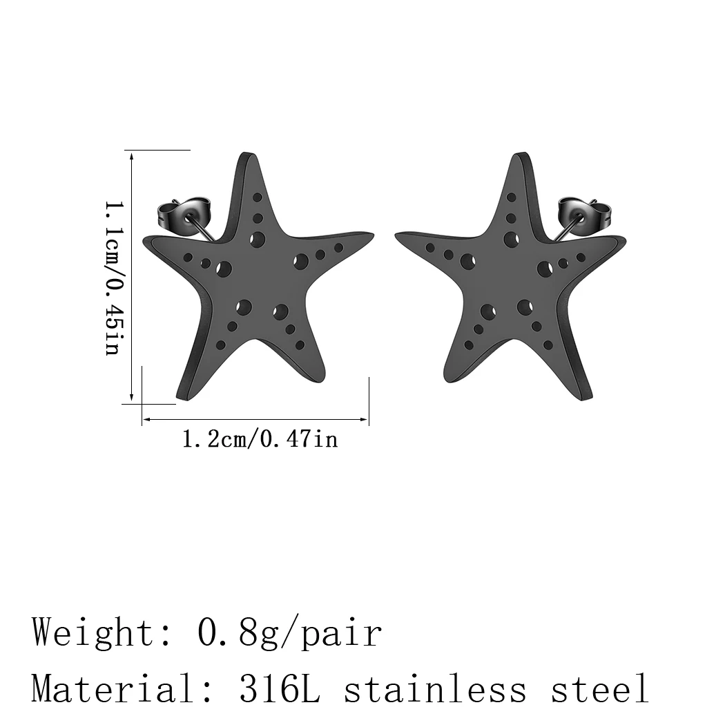 Женские серьги-гвоздики из нержавеющей стали в стиле бохо