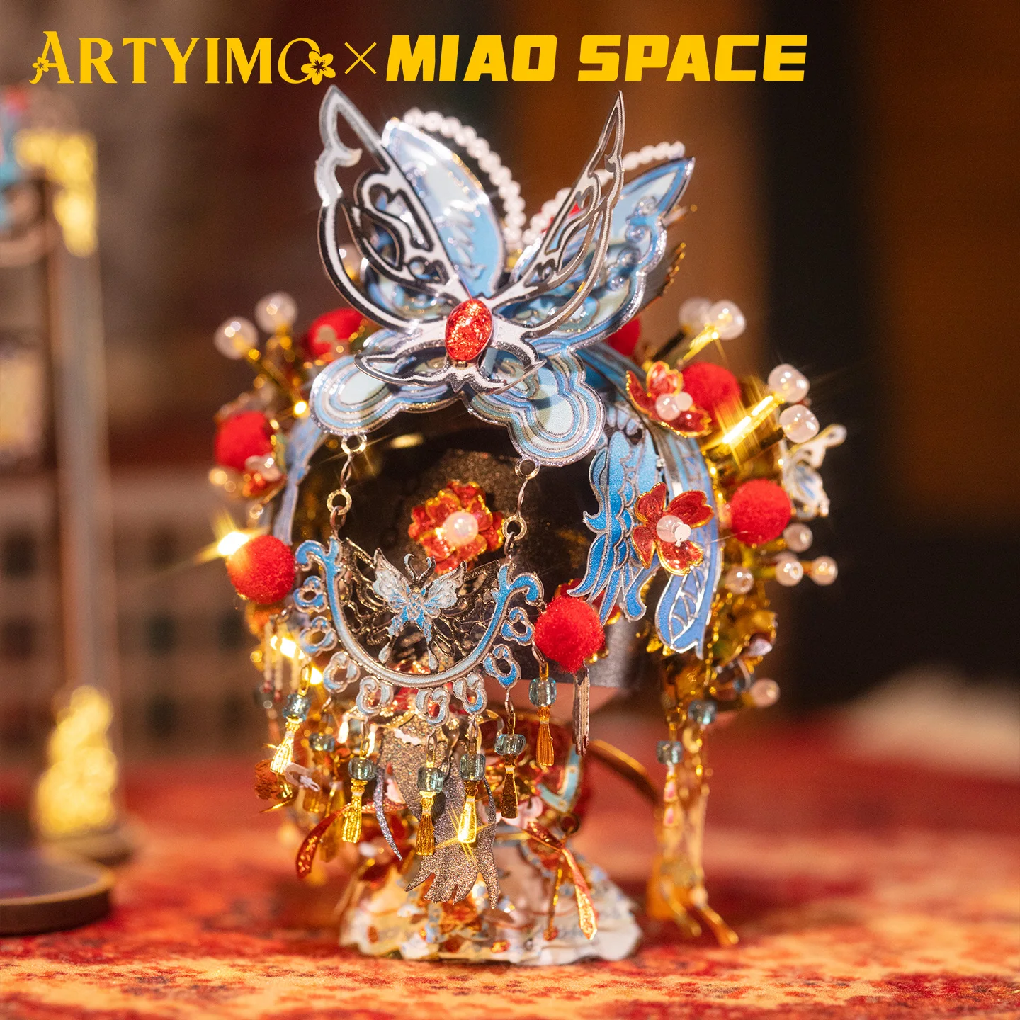 Фото ARTYIMO Yu Ji 3D Металлический Пазл, Набор для сборки своими руками, Головоломка, Декор для офисного стола, Подарок для снятия стресса, Подарок на День рождения, Рождество, Хэллоуин №5