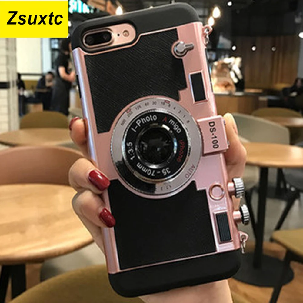 2022 Fashion 3D Camera Phone Case For iPhone 13 11 Pro Max 12 mini XS Max XR X 7 8 Plus 6 6s SE 2020 Cover Emily Cases In Paris