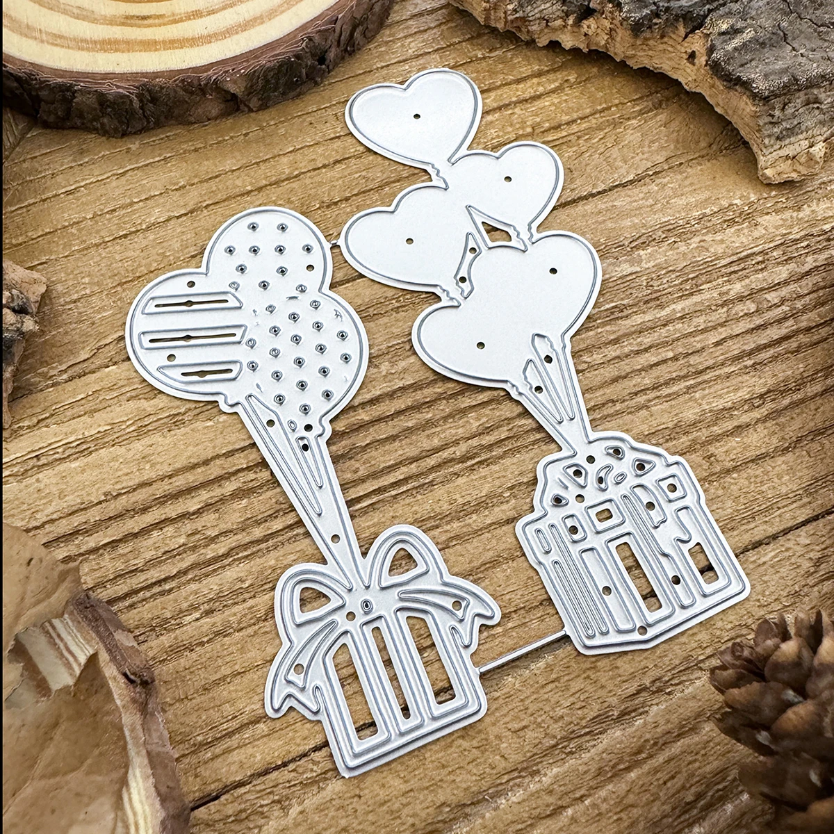 Оригинальные милые воздушные шары ветки с подарками металлические штампы для