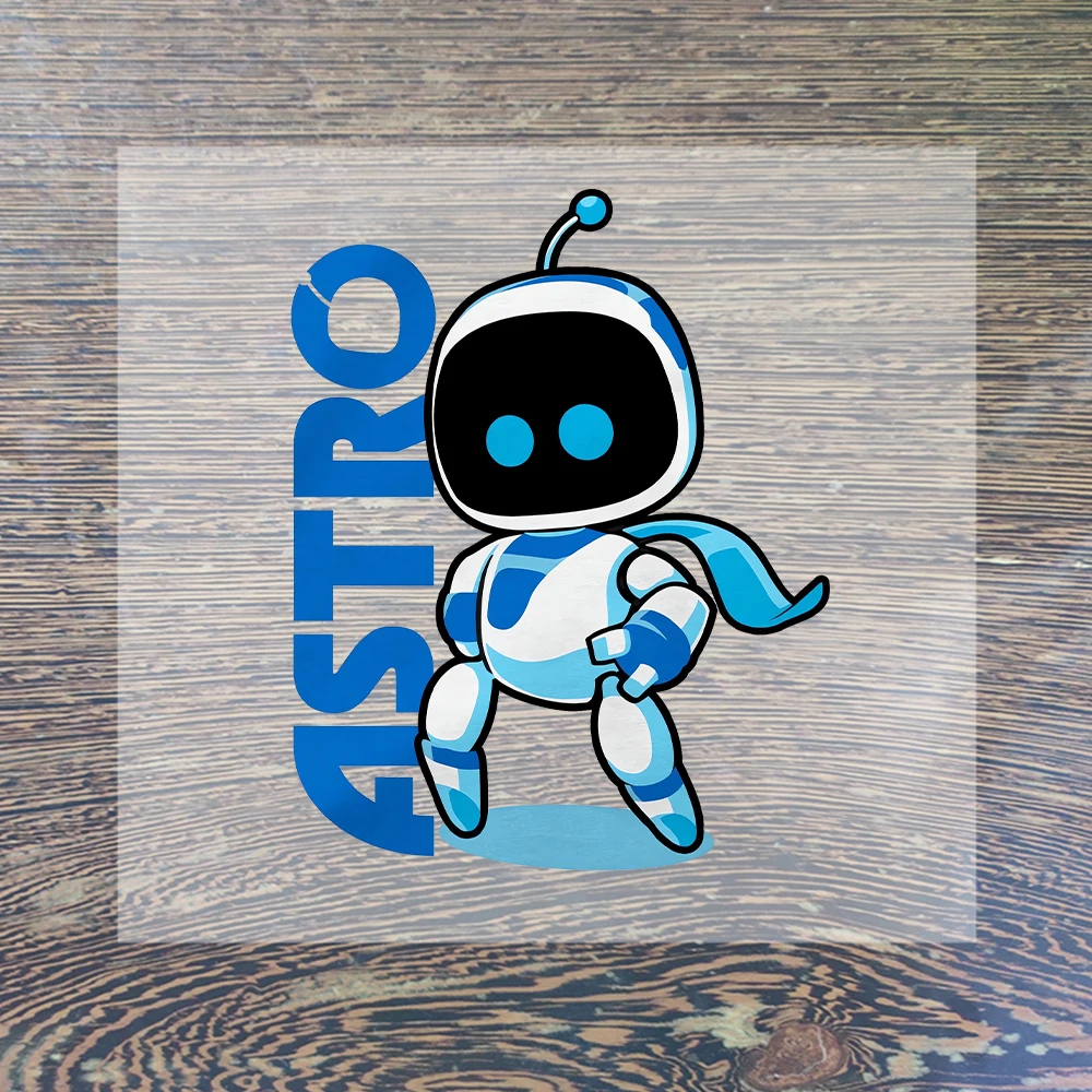 Фото Наклейки-аппликации Astrobotes для одежды, термотрансферные аниме-стикеры для футболок, детская одежда, виниловые наклейки на заказ №2