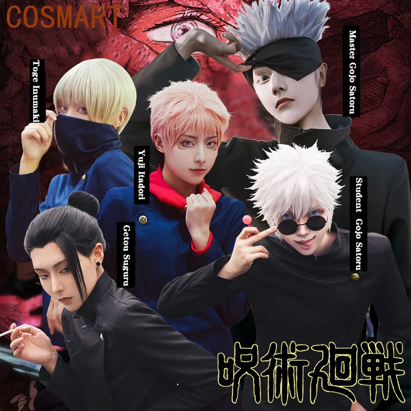 

Anime Jujutsu Kaisen Cosplay Costume Toge Inumaki Yuji Itadori Gojo Satoru Cosplay Uniforms Halloween Party Top Pants Suits