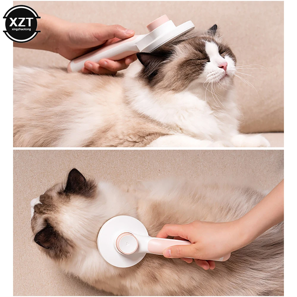 

1Pcs Self Cleaning Slicker Brush For Dog and Cat Removes Undercoat Tangled Hair Massages Particle Pet Comb Improves Circulation