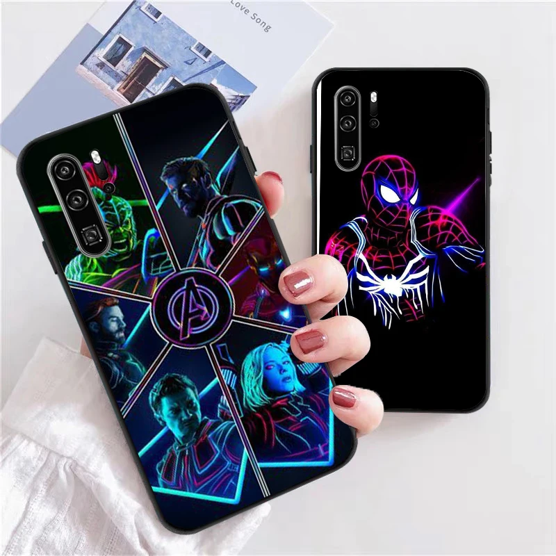 

Marvel Comics LOGO Phone Cases For Huawei Honor P30 P40 Pro P30 Pro Honor 8X V9 10i 10X Lite 9A Soft TPU Coque Funda Back Cover