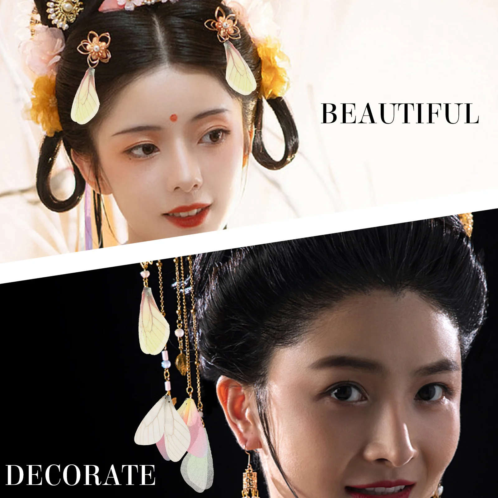 100 шт. серьги с искусственными крыльями подвески для ожерелья браслет сделай сам