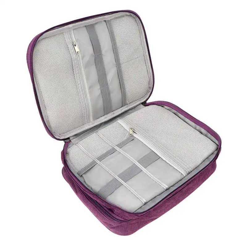 

Makeup Travel Bag Tidy Layout Waterproof Material Travel Toiletry Bag for Charger for Earphone for Cosmetic