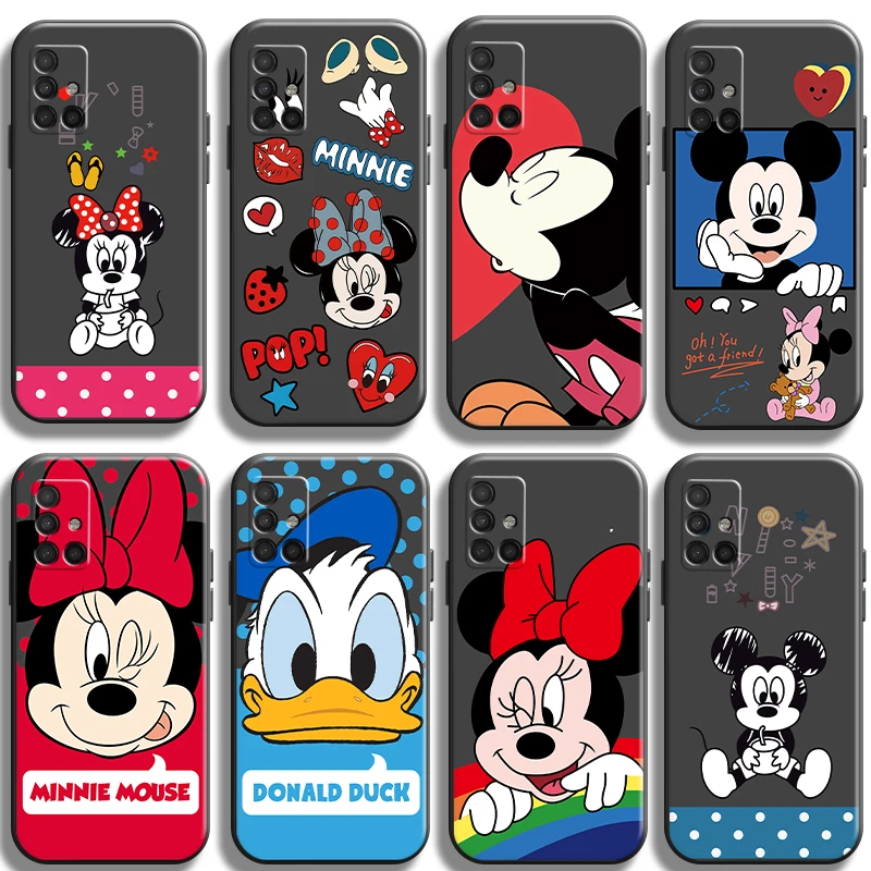 

Disney Mickey Minnie Phone Cases For Samsung S20 S21 FE Plus Ultra Coque Luxury Ultra Back Cover Carcasa Soft Original TPU