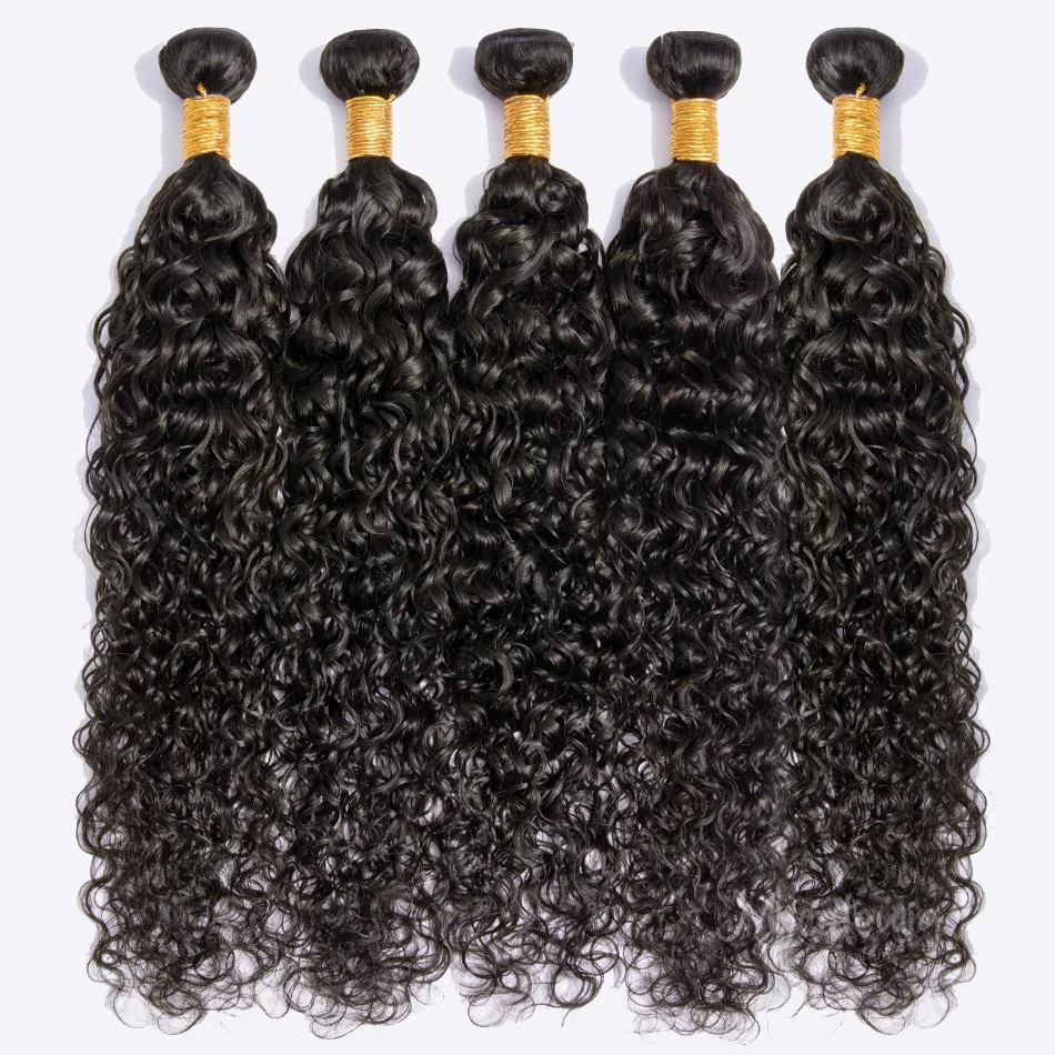 

Peruvian 10A Water Wave Bundles Unprocessed Water Wave Curly Human Hair Weave Bundles Remy Water Wave Hair Extensions No Tangle