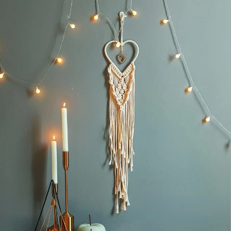 

Bohemian Handmade Tapestry Weaving Wall Hanging European Living Room Bedroom Home Decoration Style Hanging Background Wall Cloth
