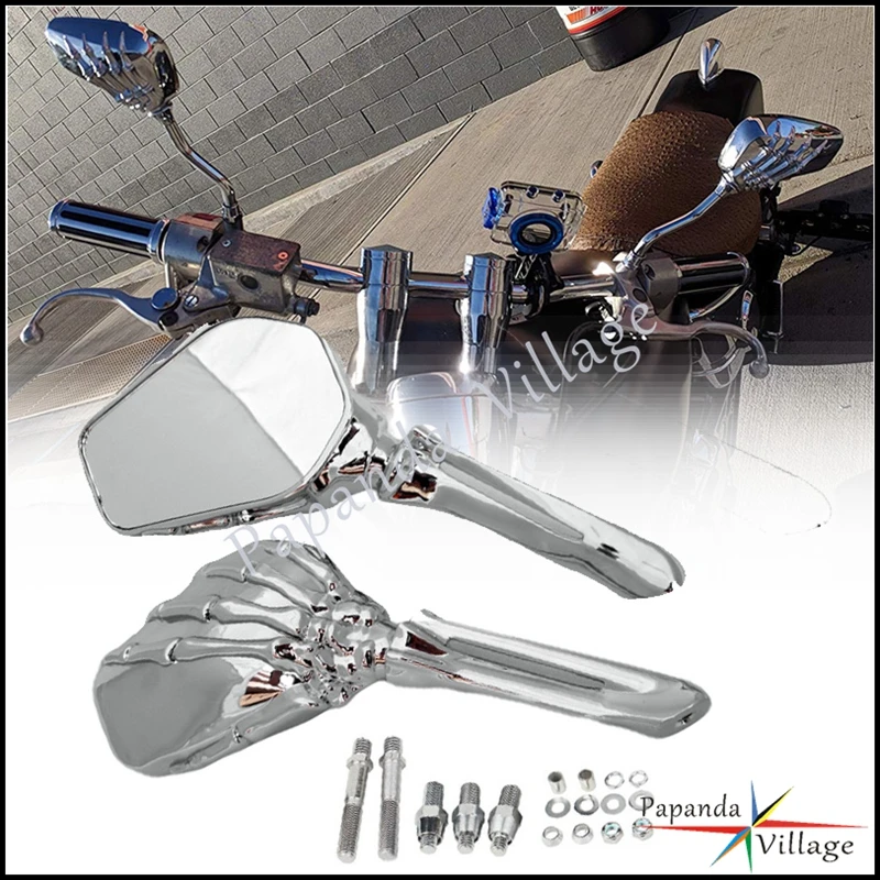 

Универсальное мотоциклетное ручное зеркало заднего вида с болтами 8 мм/10 мм для Harley Honda Yamaha Suzuki Kawasaki Bobber Cafe Racer