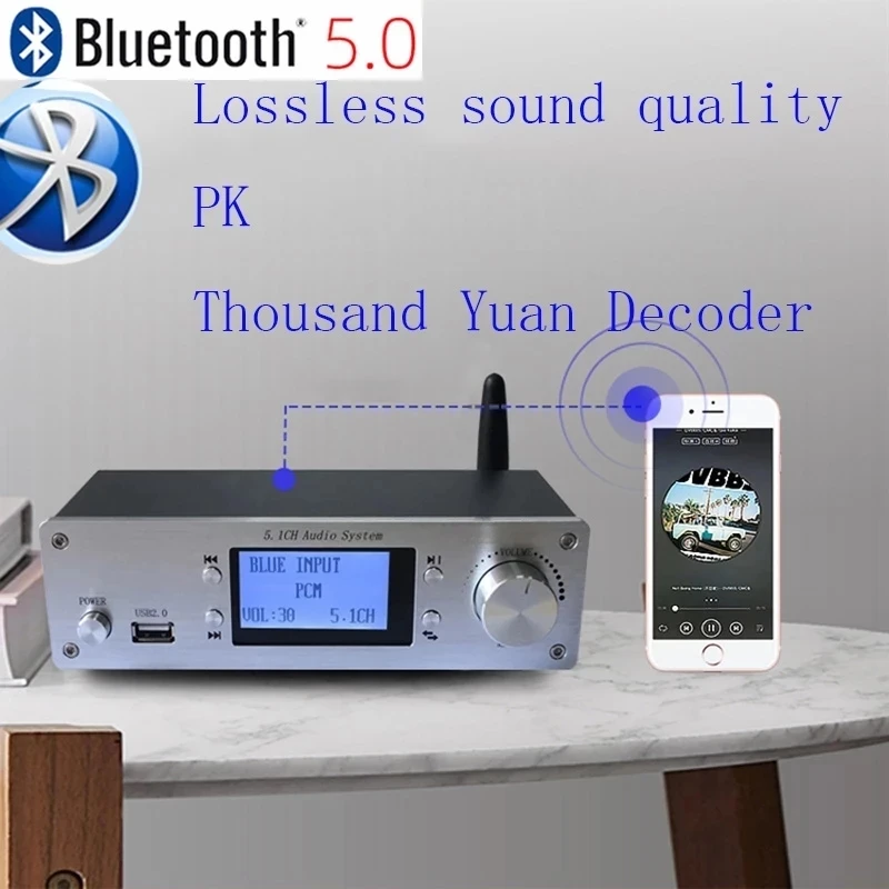 RH-699X 4K аудио декодер Bluetooth 5 0 оптоволоконный коаксиальный 1 канал для