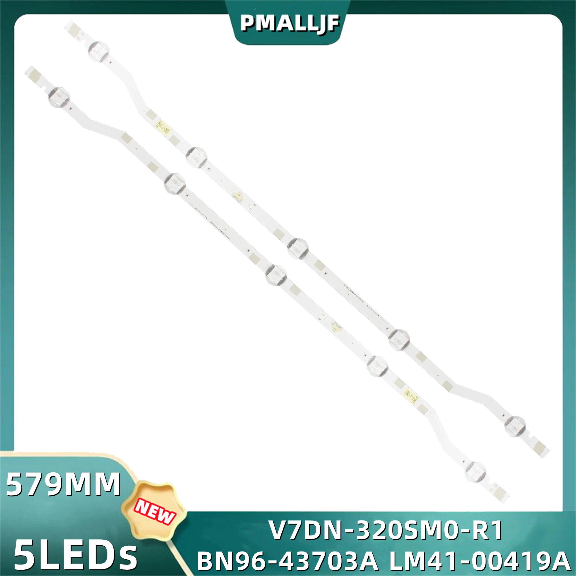 

2Pcs/Set LED Backlight Strip 2017_SVS32_HD_FCOM_5LEDS LM41-00419A BN96-43703A V7DN-320SM0-R1 UE32M4005AW UE32M4100A UN32J4300AK