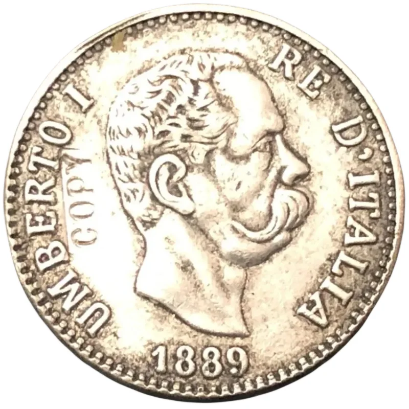 

Медная монета 1889 Италия 50 Centesimi - Umberto l