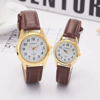 xapwv large dial number face mens watch belt casual student couple womens wristwatch free shipping items for women