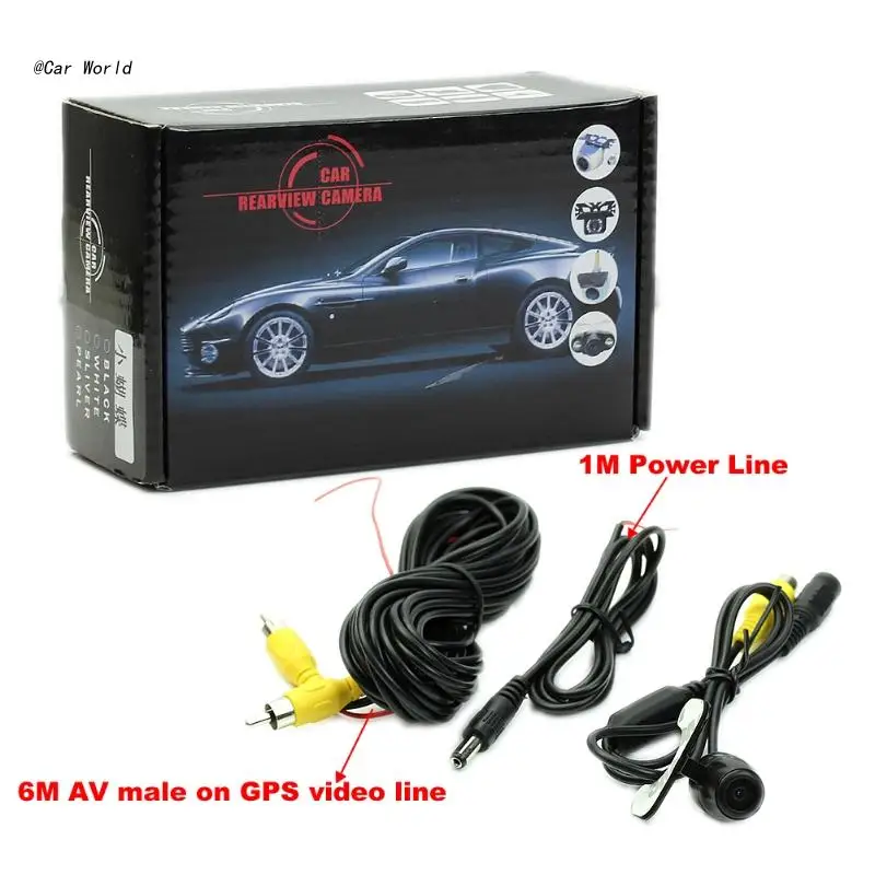 

6XDB Mini 12V 170 ° Цвет CMOS резервная фотокамера ночного видения
