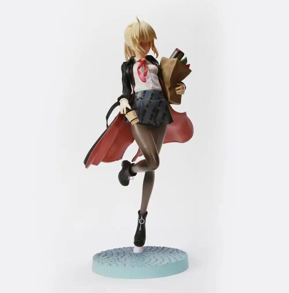 

Фигурка аниме Fate FGO Saber 24,5 см, Коллекционная модель, Мультяшные игрушки для друзей, подарки