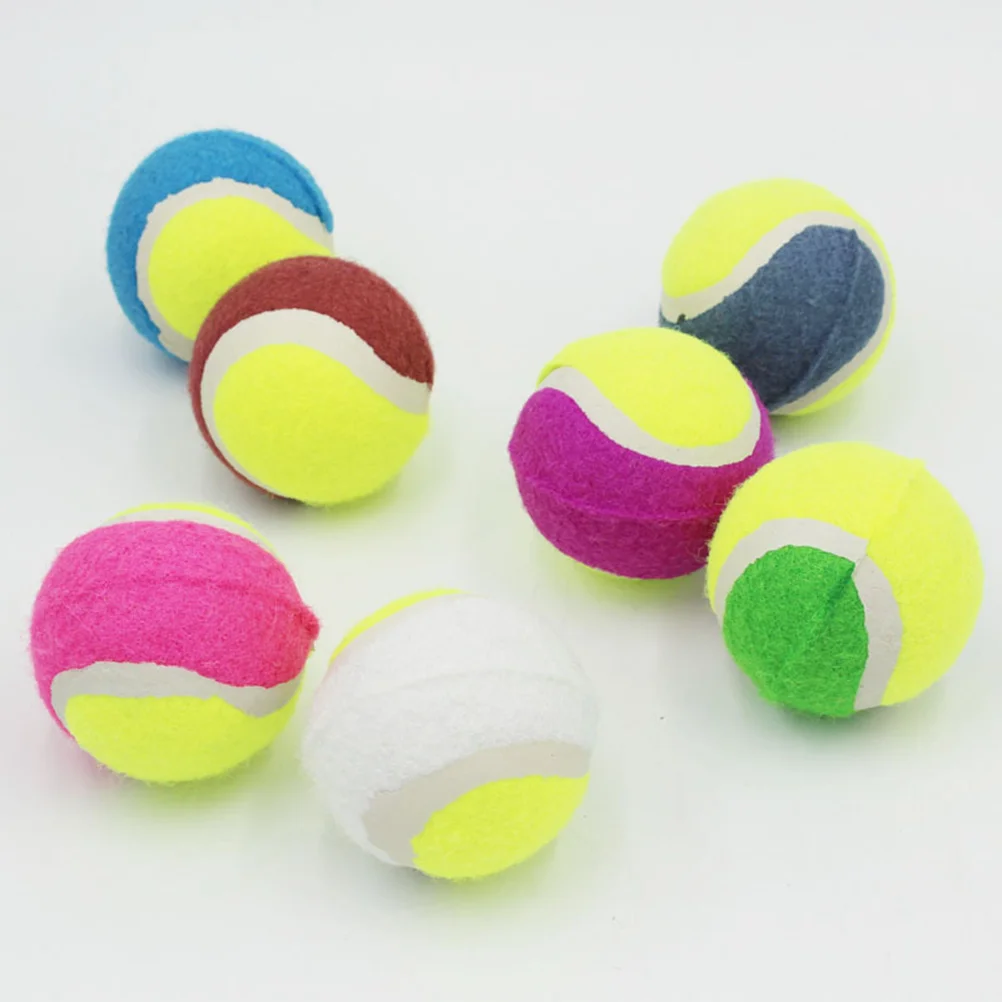 

6pcs Durable Creative Nontoxic Squeaky Balls Supplies Tennis Balls Puppy