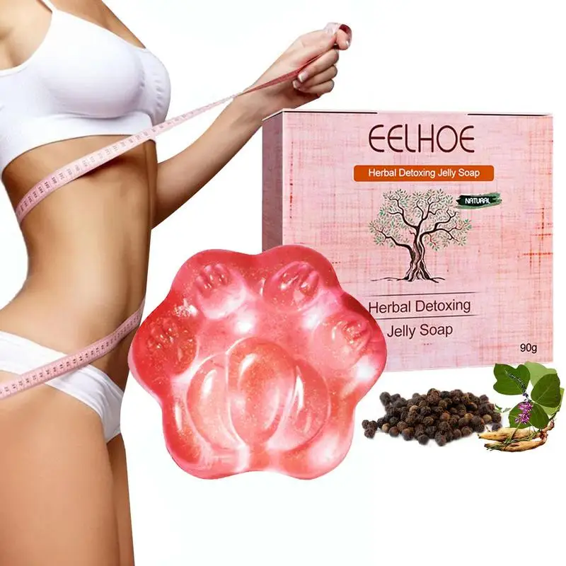 

Beauty Shape Jelly Soap Firming Soap Cat Claw Shape Fat-Burning Slimming Weight Loss Natural Organic Soap With Kudzu Flower