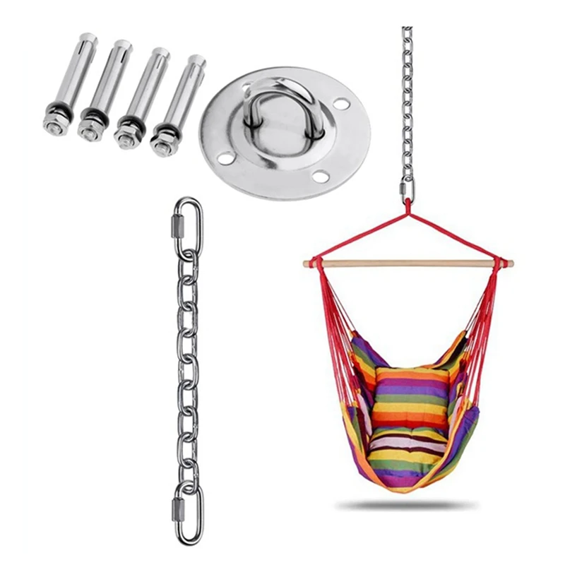 

New Swing Hangers Set for Concrete,Duty Hammock Hanging Kit,Swing Hangers Hooks for Playground Chair Yoga Seat Swing Kits