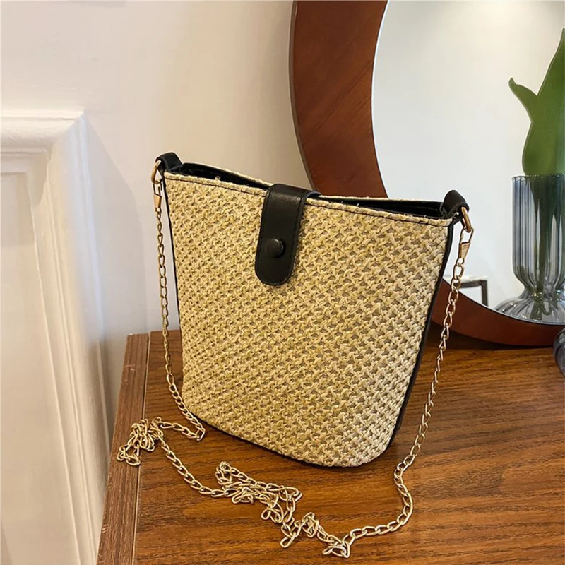 Новая модная маленькая универсальная плетеная Сумочка в западном стиле с