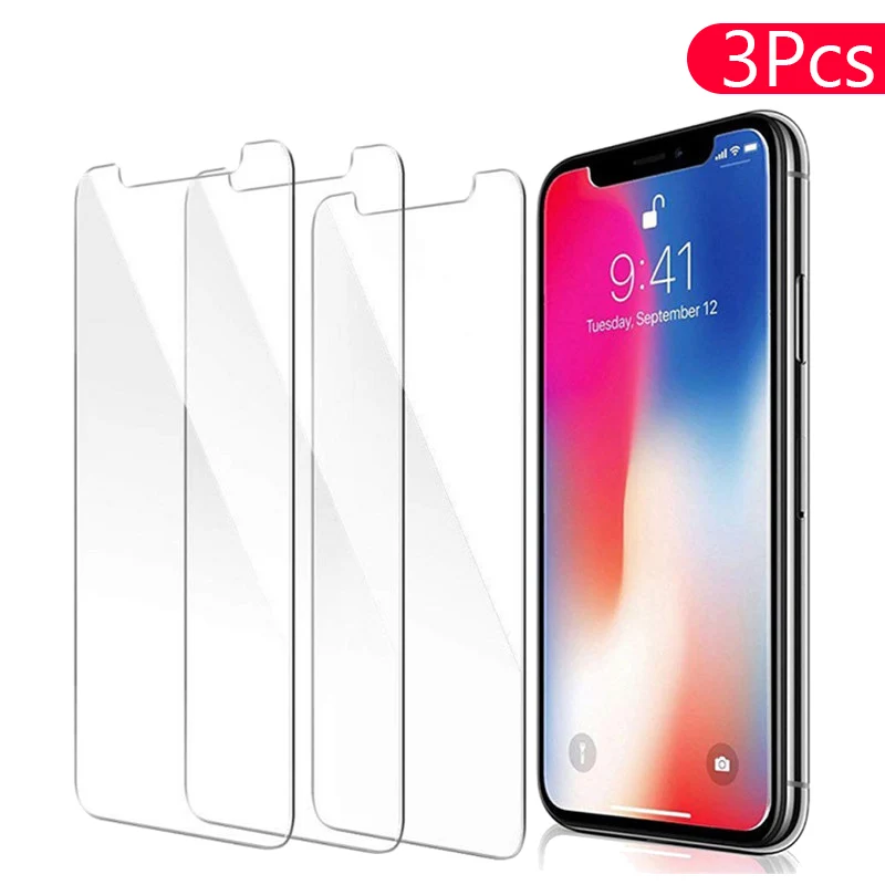 

3Pcs Protective Glass For iphone X Xr Xs Max 10 Screen Protectors on aifone X r Film aiphone Xsmax Glas iphonex s Pelicula Armor
