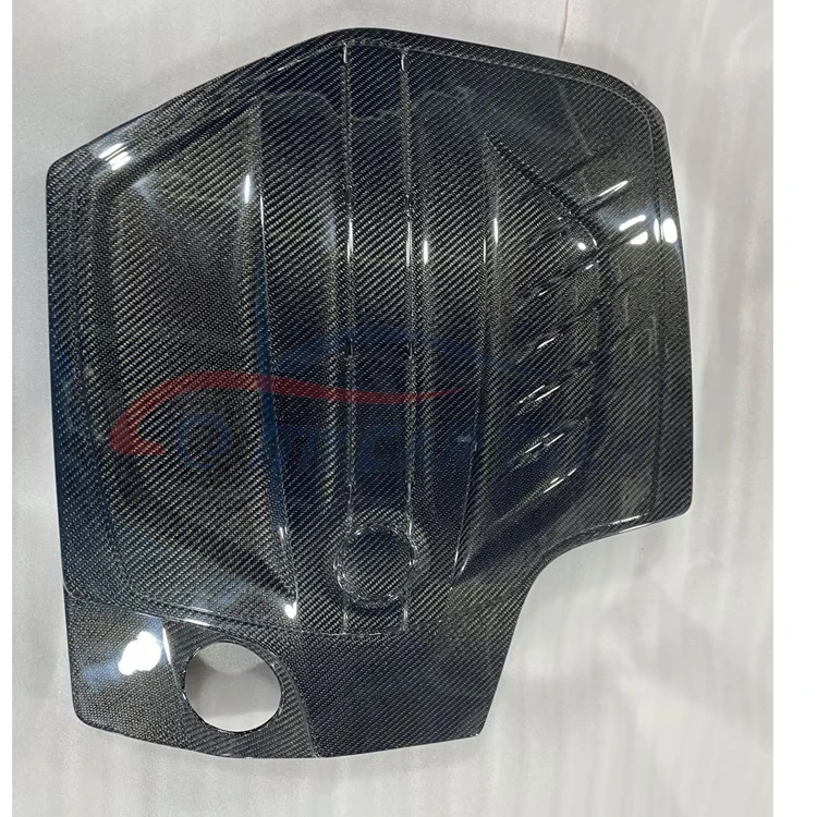 Фото Для BMW M2 M3 M4 F80 F82 F87 M2C N55 Стиль мокрой крышки двигателя из углеродного волокна Bodykit №3