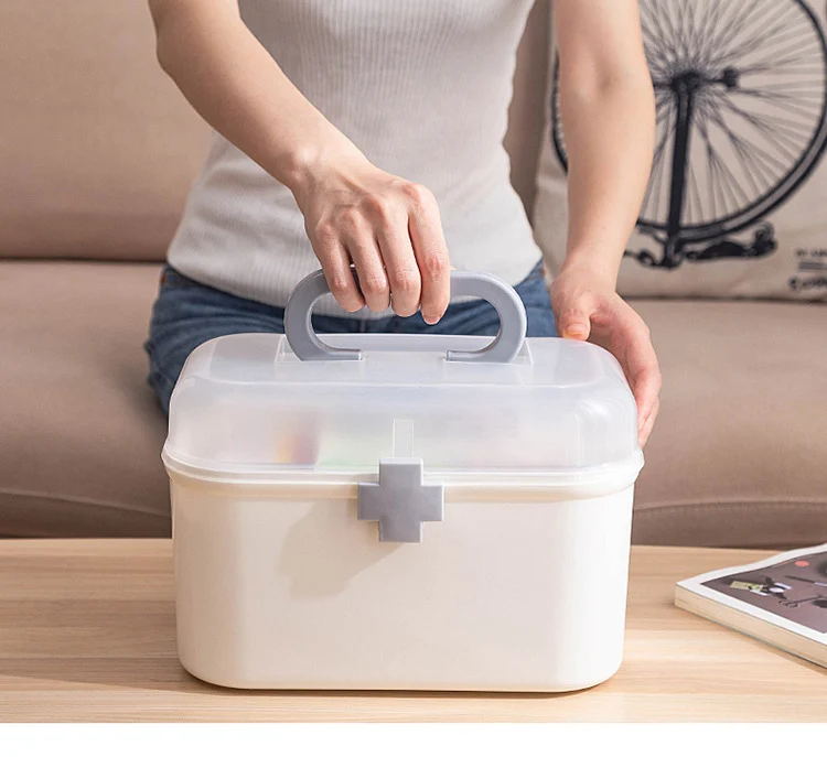 

First aid kit for home medicine organizer home storage organization medicine box medicine container Convenient organizer
