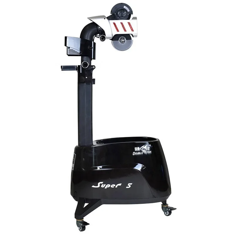 Профессиональный вращающийся робот для настольного тенниса с двойной рыбой и