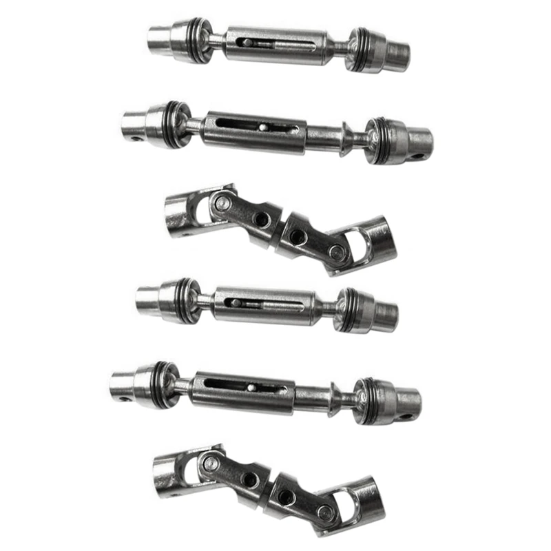 

6 Pcs For WPL B1 B-1 B14 B-14 B16 B-16 B24 B-24 C14 C-14 B36 1/16 Truck RC Car Upgrade Metal Parts Drive Shaft