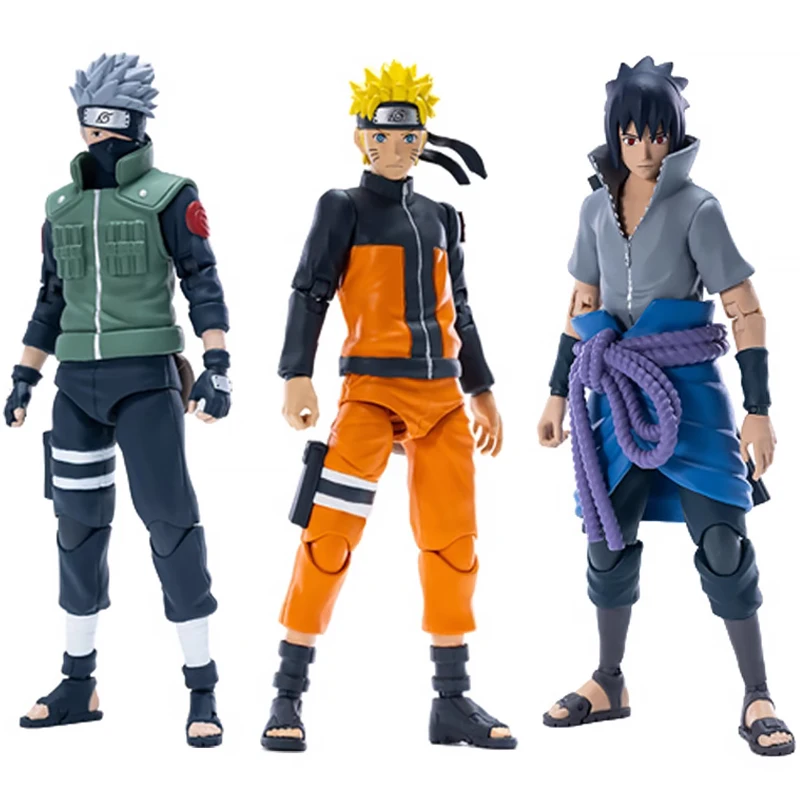 

In Stock Original HIYA Exquisite Basic Hatake Kakashi Naruto Uzumaki Uchiha Sasuke NARUTO Shippuden Action Figure Toys Gifts