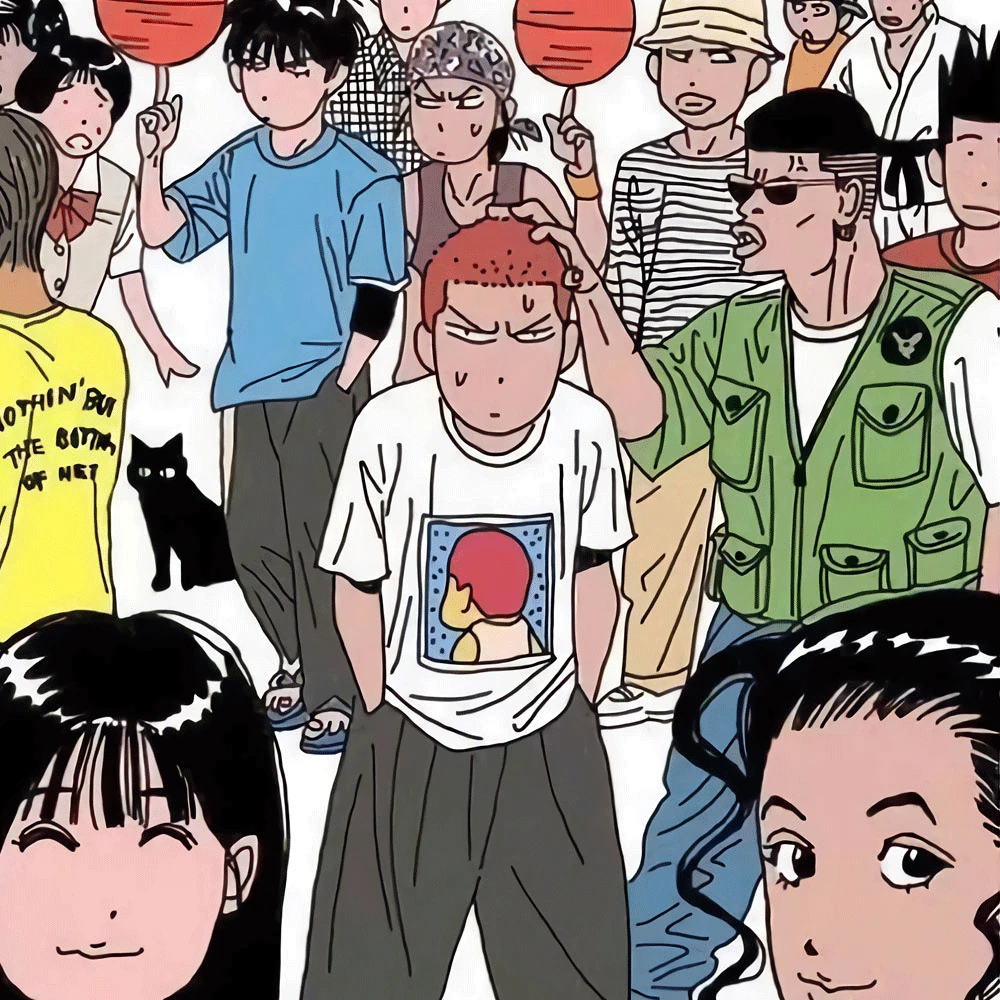 

Anime Slam Dunk T-shirt Japanese Manga Funny Sakuragi Hanamichi Same Paragraph Graphic Print T-shirts Men Women Harajuku T Shirt