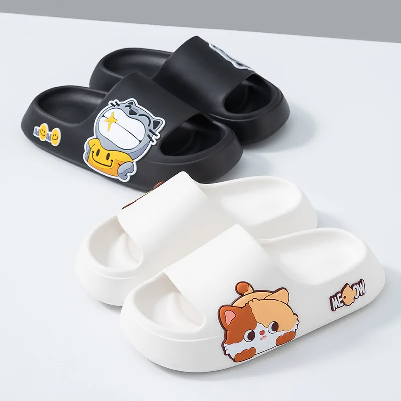 Cute Pink Home Slipper for Women Summer Light EVA Couples Sandals Outdoor Shoes Slides Indoor Outdoor Beach Womens Flip Flops