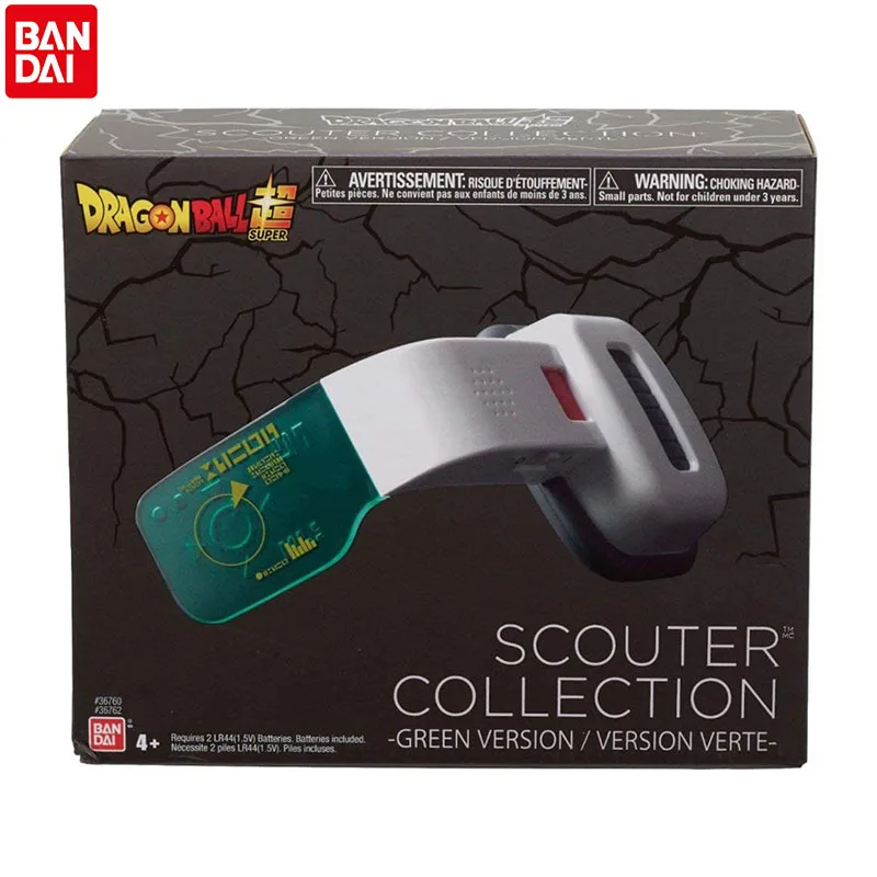 

Оригинальный супер-зеленый скаутер Bandai Dragon Ball стандартная модель аксессуар для косплея электрический детектор мощности