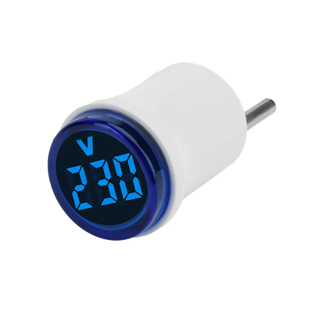 Диапазон измерения переменного тока 220 В вольтметр 50 ~ 500 30 мм круглая вилка