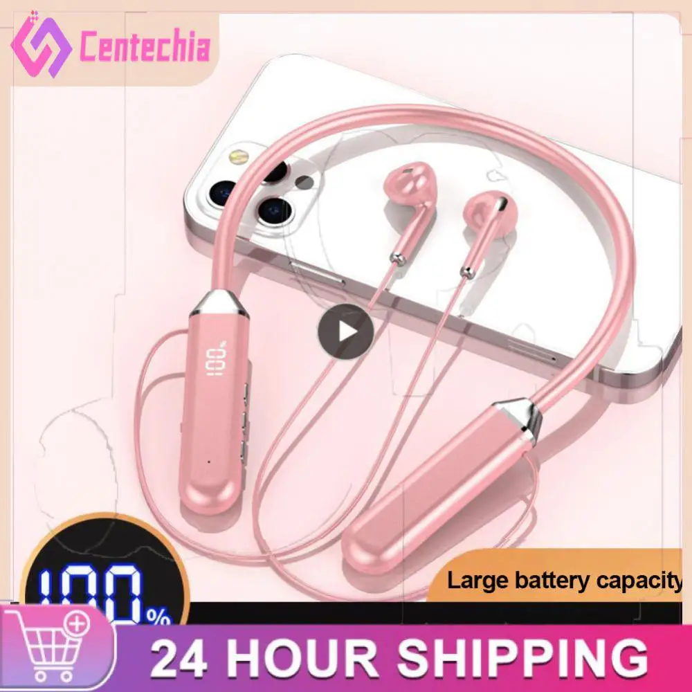 

Led Digital Display Sport Earbuds Neckband Hifi Headset Gaming Headset Hifi Sound For Wireless Neckband Headset