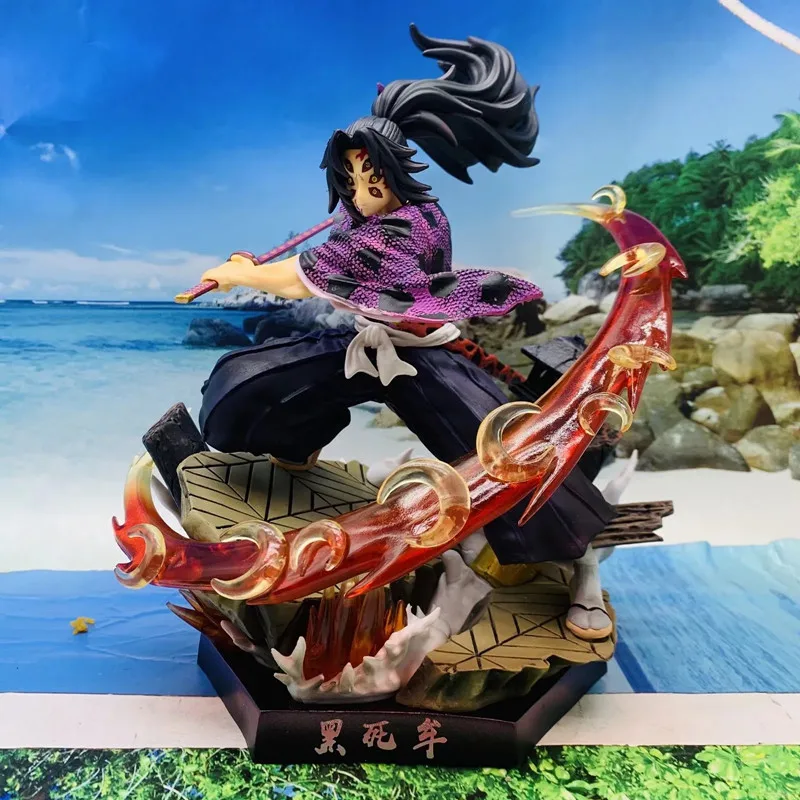 

Demon Slayer Kimetsu No Yaiba Kokushibou Figure Demon Action Figures Twelve Ghost Moon Figurine GK Figma 26cm PVC Toys For Boys