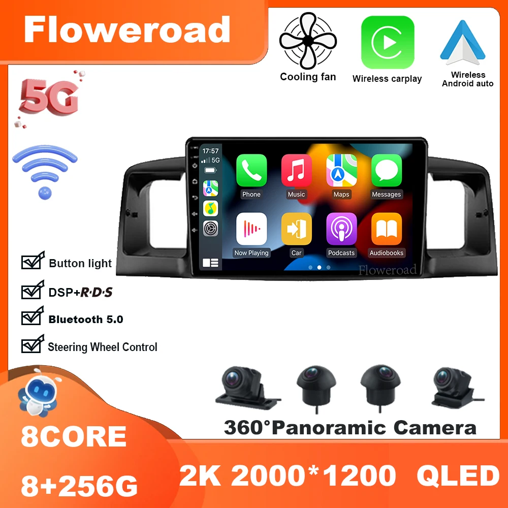 Android13 Автомагнитола Multimedi видеоплеер Навигация стерео для BYD F3 1 2005 2006 - 2013 Carplay авто