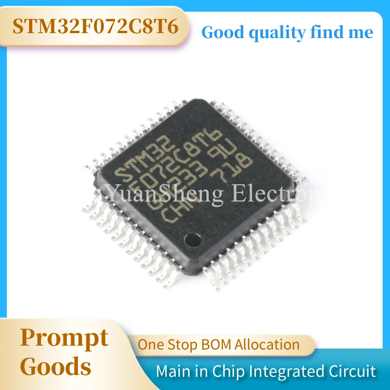 

1 шт., микроконтроллер STM32 STM32F STM32F072 STM32F072C8T6