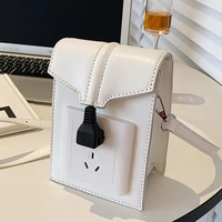2022 new high end personality switch socket messenger bag mobile phone bag niche design shoulder bag mini small bag female
