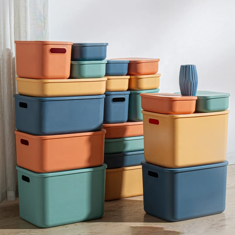 

Household Items Good Quality High Quality Office Desktop Storage Box 4 PCs Set Plastic Organizer Storage Box