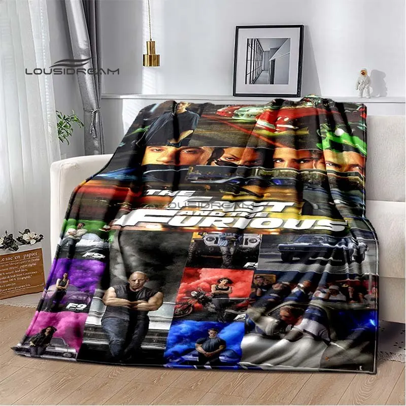 Фланелевое Одеяло в стиле фильма Форсаж украшение для дома и гоночного