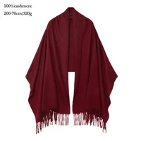 winter 100 natural pure cashmere scarf women fashion shawl warm tippet soft wool scarf lady thicken pashmina blanket cape wrap