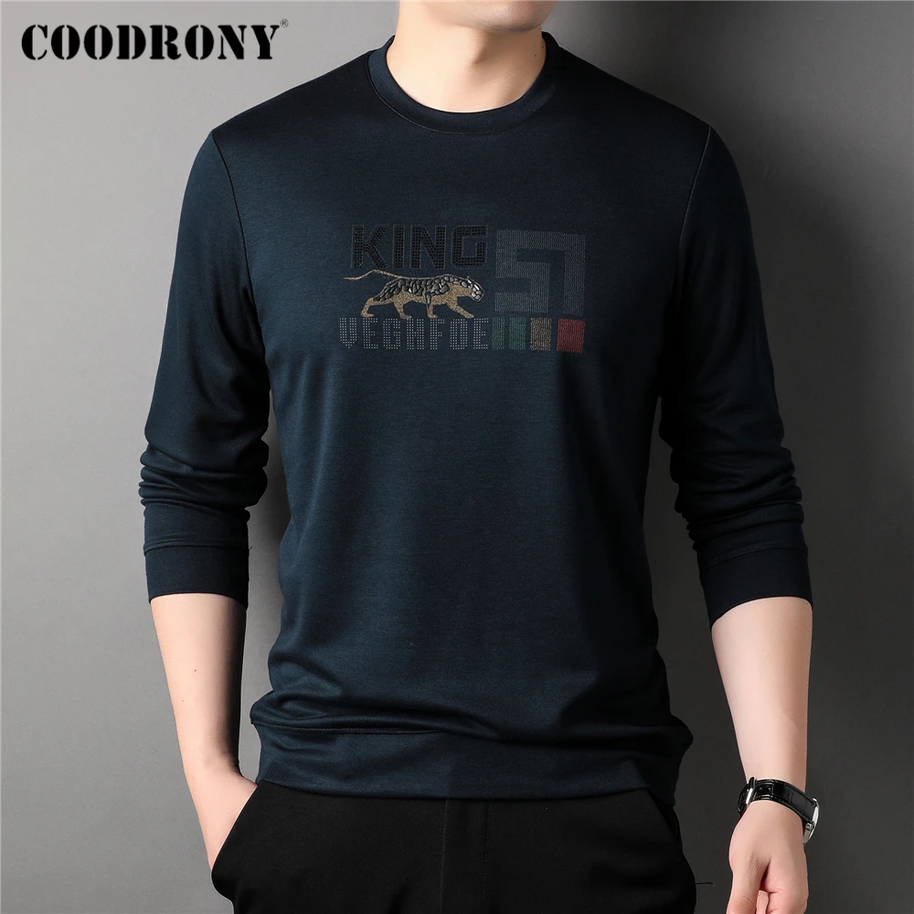 

COODRONY Brand Classic O-Neck Long Sleeve T Shirt Men Clothing Spring New Arrival Top Streetwear Casual Soft T-Shirt Homme Z5135