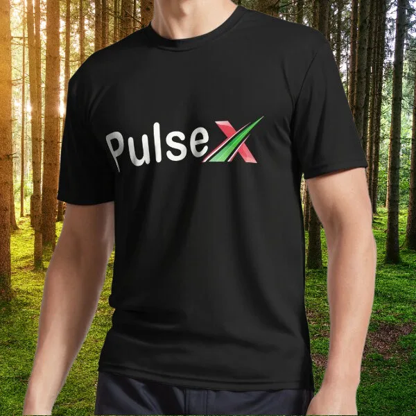 Футболка с активным логотипом Hex PulseX PLSX забавный размер от S до 5XL