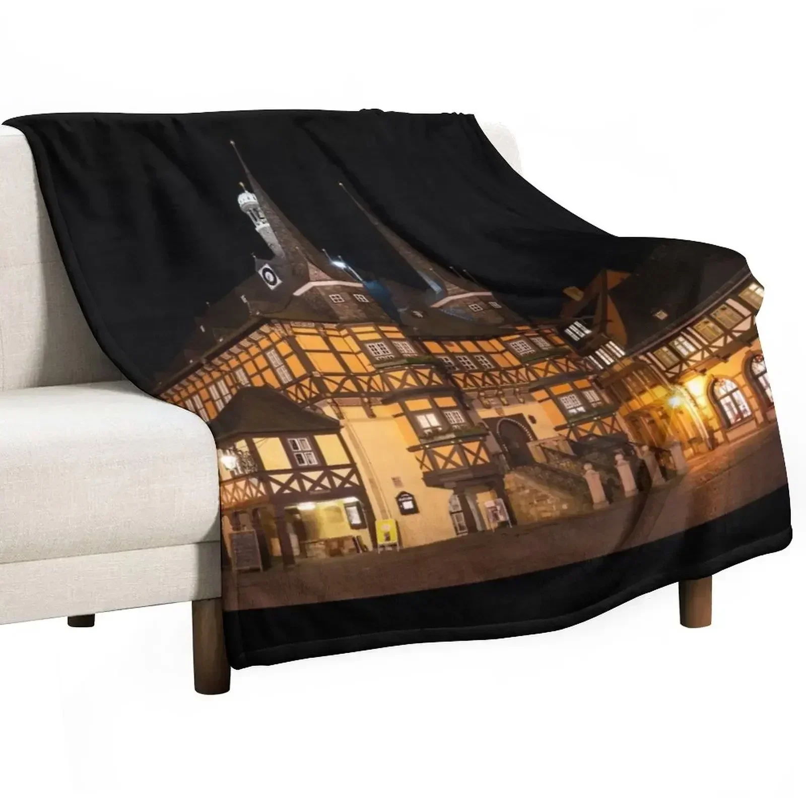 Новое одеяло Wernigerode Rathaus Bei Nacht волосатые самые мягкие одеяла