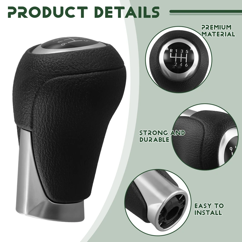 6 Speed Car Manual Transmission Gear Shift Knob Black Lever Handball KD45-46-030 For Mazda 3 CX-5 2013-2016