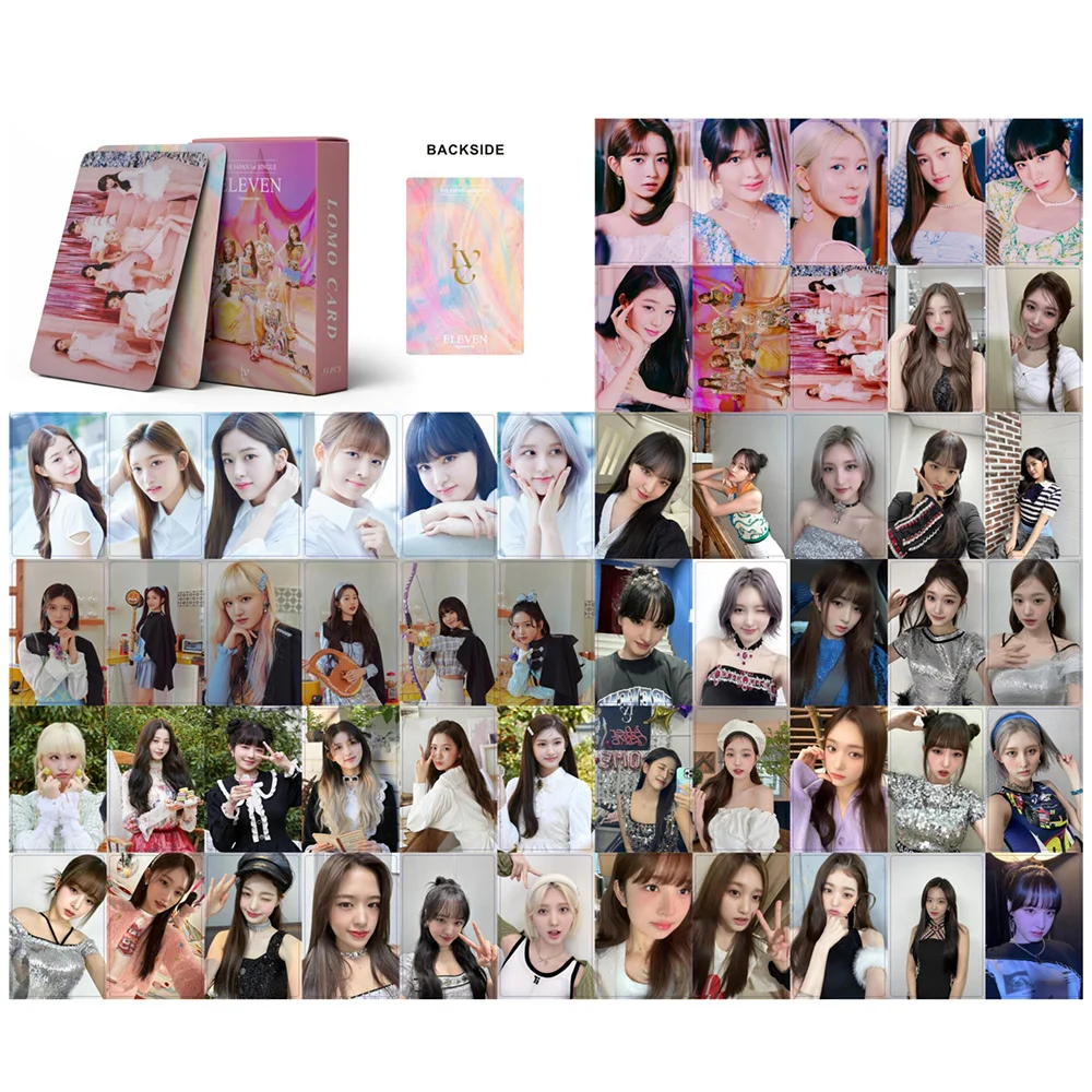 

54pcs/set KPOP IVE Album ELEVEN Lomo Cards PhotocardsLIZ Kpop Girls Group Ive Eleven Fans Collection Gift Postcards Photo Card