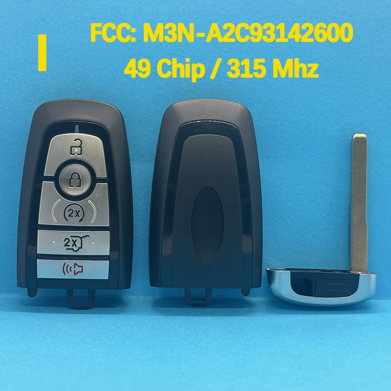 

CN018125 Aftermarket 3/4/5 кнопок смарт-ключ FCC M3N-A2C93142600 49 чип 315 МГц для Ford Mustang Lincoln 2013-2020