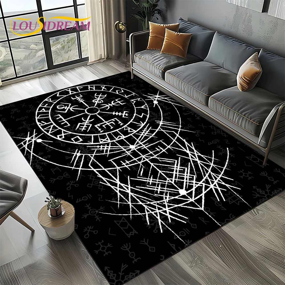 

Ковёр LOUSIDREAM Odin Viking Symbol Valknut Nordic Valhalla