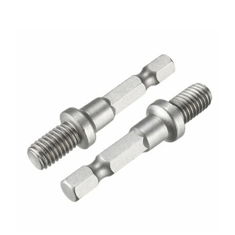 

8mm M8 Male Thread 1/4" Hex Shank Electric Drill Chuck Adapter Power Tool